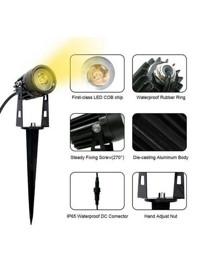 Beauenty Aluminium IP65 Waterproof Solar Landscape LED Spotlight Black 27.5 x 30.5 x 77 cm SGL04  - Image 4