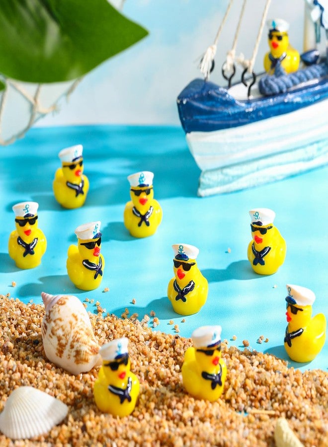 RoundFunny 200 Pcs Mini Cruise Resin Ducks Bulk Yellow Tiny Cruise Ship Duck Figurines Small Tiny Funny Sailing Toys for Micro Garden Landscape Dollhouse Potted Plants DIY Aquarium Decor - Image 4