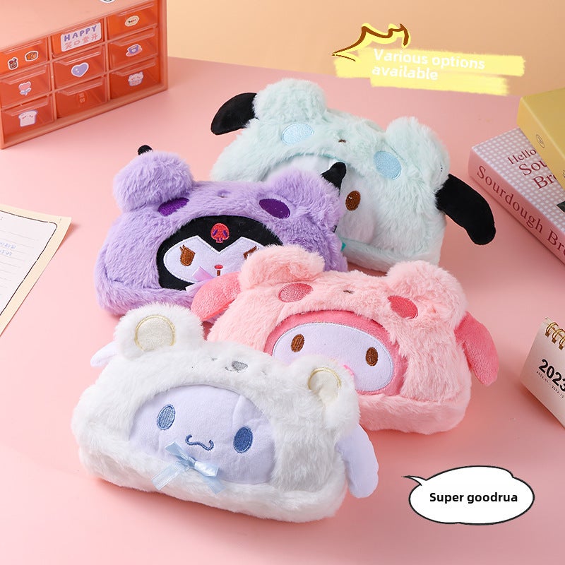 Sanrio Pochacco Cinnamoroll Pen Pouch Cute Student Stationery Dress-up Purple Culomi - Image 2