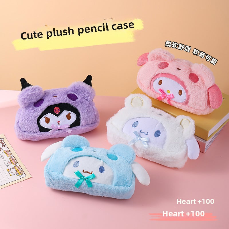 Sanrio Pochacco Cinnamoroll Pen Pouch Cute Student Stationery Dress-up Purple Culomi - Image 4