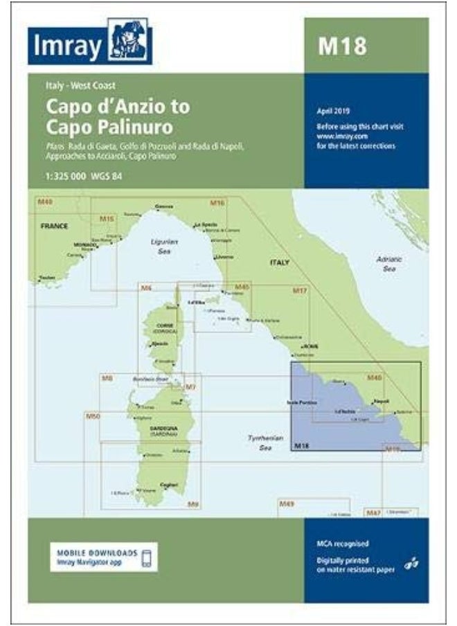 null - Imray Chart M18: Capo d'Anzio to Capo Palinuro - Image 1