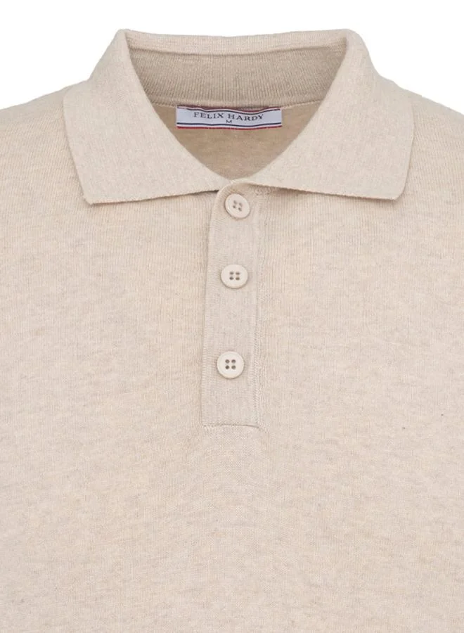 FELIX HARDY Beige-Blue Men's 100% Cotton Polo Shirt Short Sleeve Pack of 2 for Men | Best Price UAE