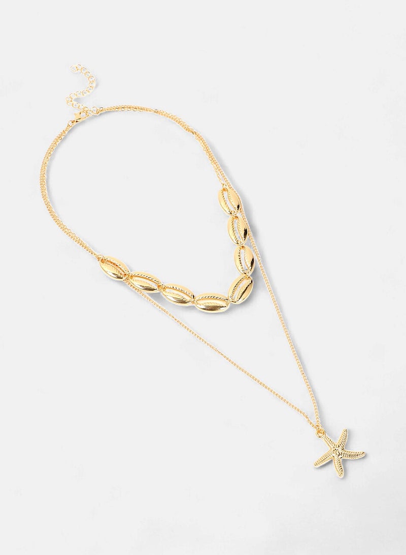 SOHI Bahamas Layered Artificial Necklace Jewellery - Image 1