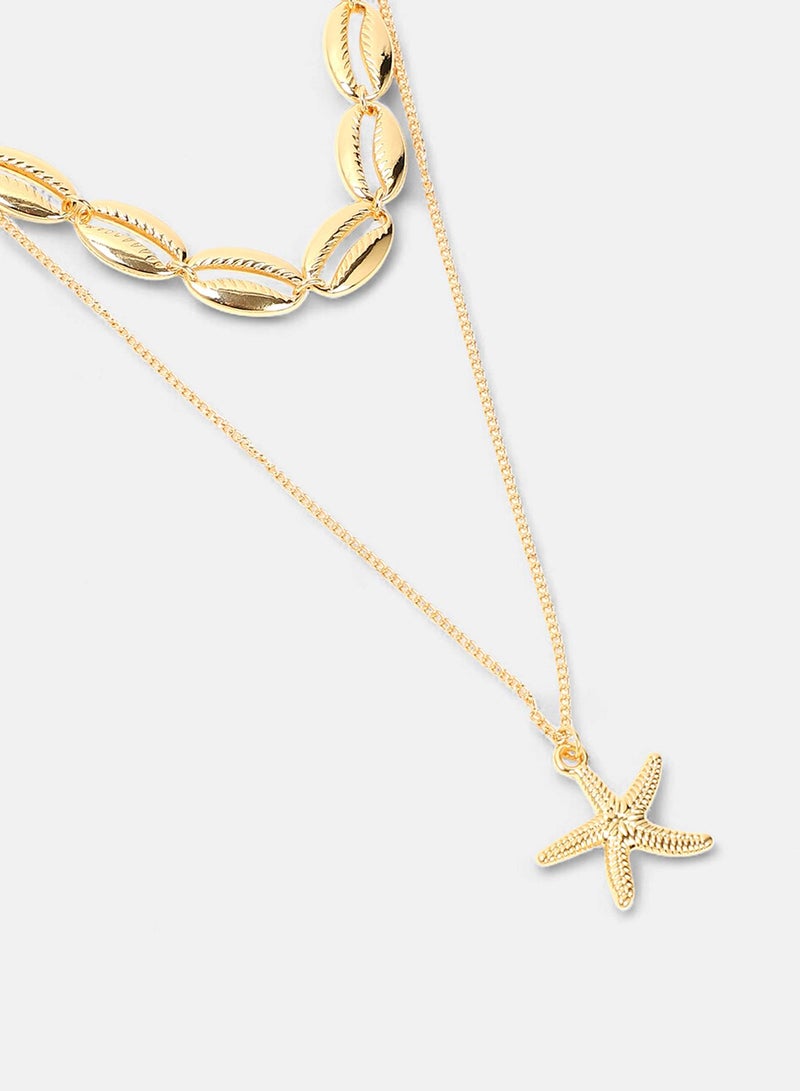 SOHI Bahamas Layered Artificial Necklace Jewellery - Image 5