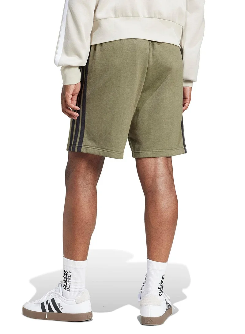 Adidas essentials three stripes french terry men shorts