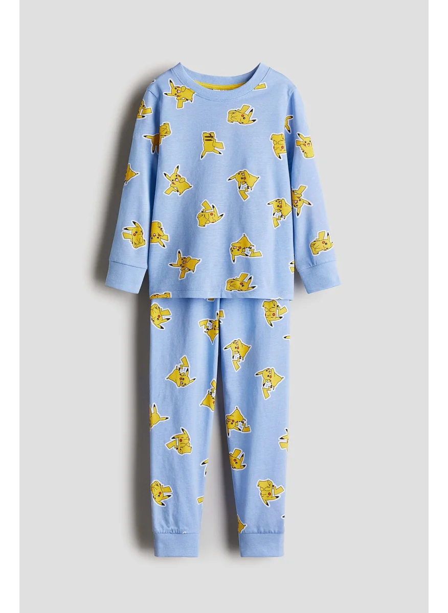 اتش اند ام Printed Cotton Jersey Pyjamas