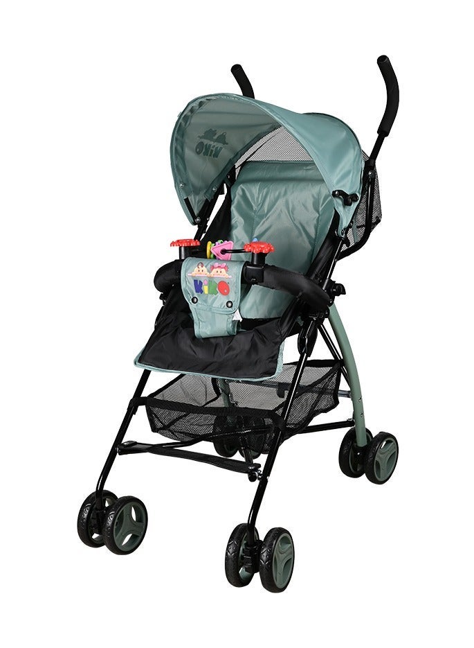 Kiko Light Stroller With Toyes 6 Wheels, 6 Months +, Pistachio - Image 1