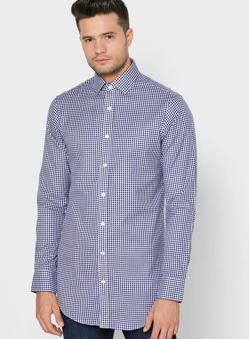 T.M.Lewin Gingham Slim Fit Shirt