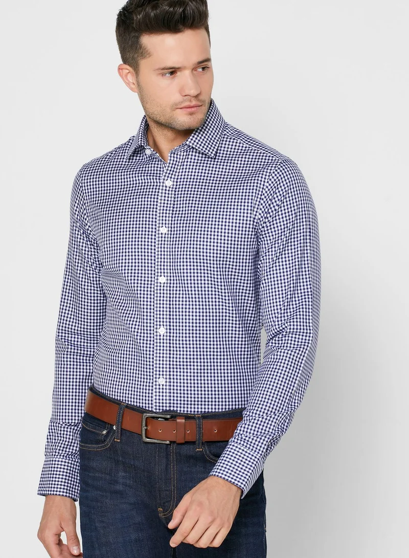 T.M.Lewin Gingham Slim Fit Shirt