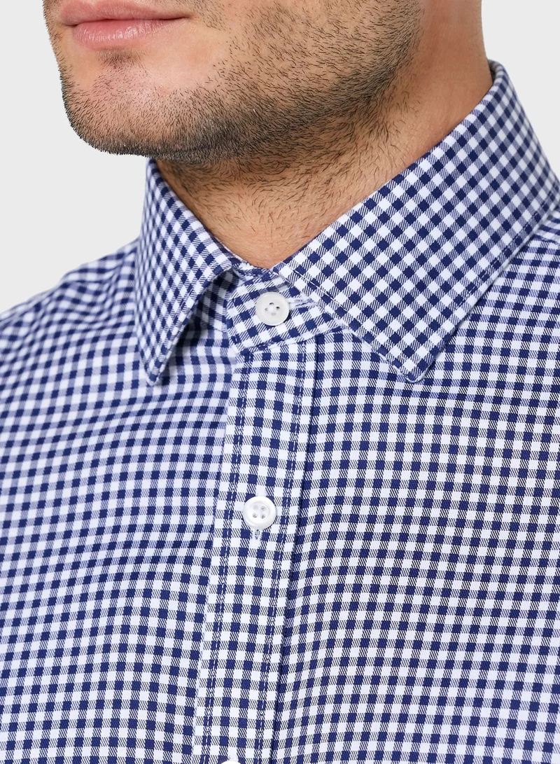 T.M.Lewin Gingham Slim Fit Shirt