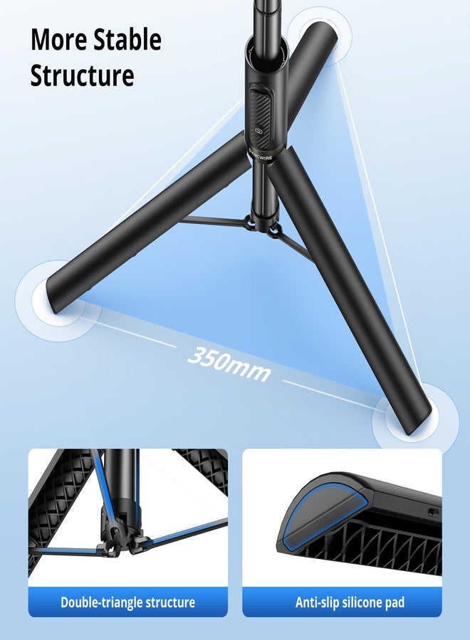 SYNCWIRE 55" Selfie Stick Phone Tripod for iPhone, All-in-one Extendable Aluminum Selfie Stick with Remote, Travel Tripod for iPhone 17/16/15/14/13/12 Series and More Smartphones - Image 5