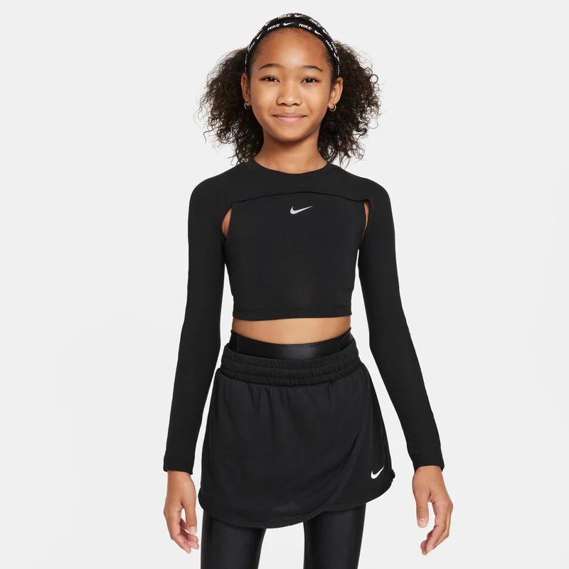 Nike Black Girls' Dri-FIT Long-Sleeve Top  | Best Price UAE