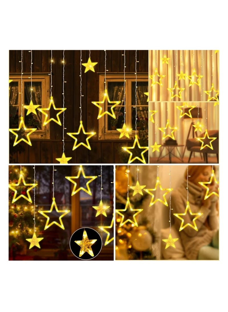 Generic Window Light with 12 Stars 8 Lighting Modes Timer&Memory Function Curtain Lights  - Image 2