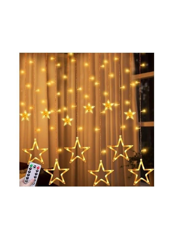 Generic Window Light with 12 Stars 8 Lighting Modes Timer&Memory Function Curtain Lights  - Image 3
