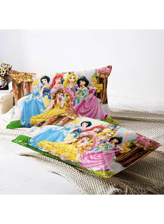 Disney Disney Princess Pattern Bedding Three-Piece Set Including Duvet Cover and Two Pillowcases (Size 150cmX200cm) - Image 2