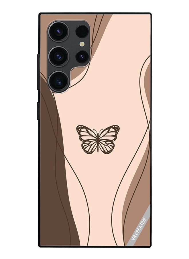 VR CREATIVE Protective Case Cover For Samsung Galaxy S24 Ultra Butterfly Design Multicolour - Image 1