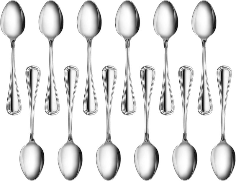 نيو ستار فود سيرفيس مجموعة ملاعق للغداء من الإستانلس ستيل ومكونة من 12 قطعة - Image 1