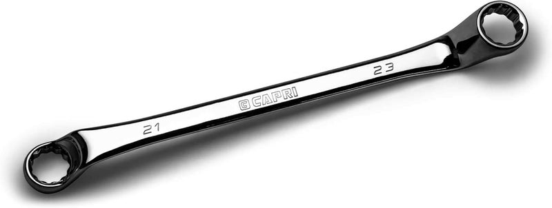 Capri Tools 21 x 23 mm 75-Degree Deep Offset Double Box End Wrench, CP11950-2123 - Image 1