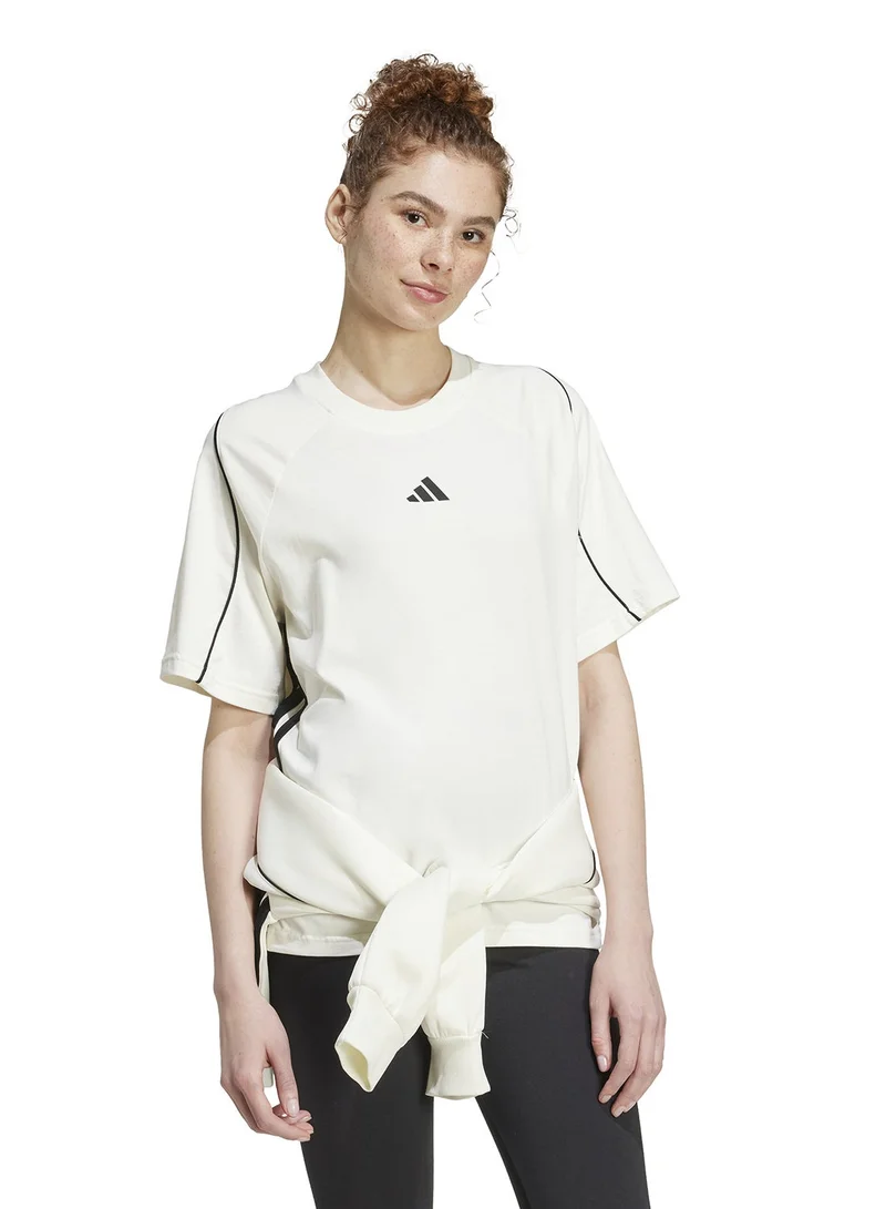 adidas تي شيرت  ستاديوم أبيض للنساء