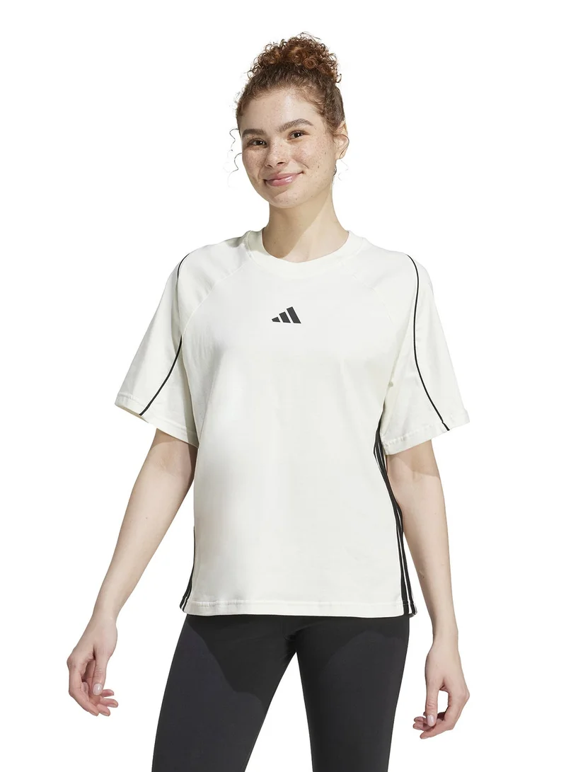 adidas تي شيرت  ستاديوم أبيض للنساء