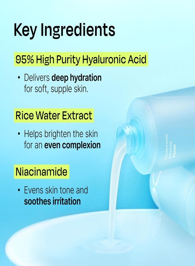Celladix Hyaluronic Intense Toner – 95% Pure Hyaluronic Acid with Rice Extract & Niacinamide for 100 Hours of Hydration & Radiant Glass-Skin Glow – Korean Skincare, 10.14 Fl Oz - Image 5