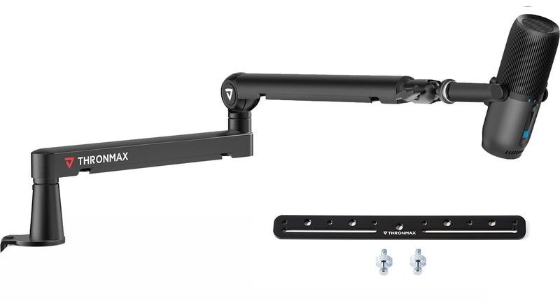 THRONMAX Twist S6 Microphone Boom Arm, Low Profile Mic Stand with Cable Management,Desk Clamp, Versatile Mounting, All-Metal and Fully Adjustable Mic Arm for Streaming, Gaming, Home Office,Universal - Image 1