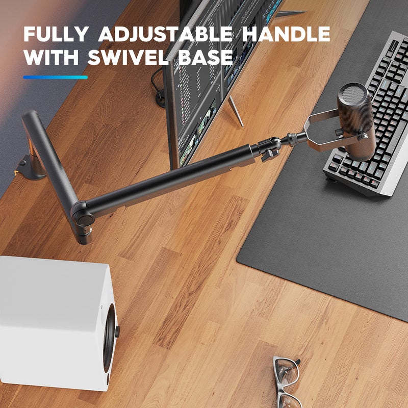 THRONMAX Twist S6 Microphone Boom Arm, Low Profile Mic Stand with Cable Management,Desk Clamp, Versatile Mounting, All-Metal and Fully Adjustable Mic Arm for Streaming, Gaming, Home Office,Universal - Image 3