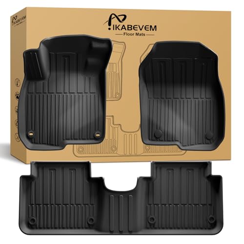 IKABEVEM All Weather Floor Mats Fit for 2017-2022 Honda CR-V All Models (Include Hybrid) - Custom Fit TPE Floor Liners Accessories for Honda CRV 1st and 2nd Row Full Set Car Mats - Image 1