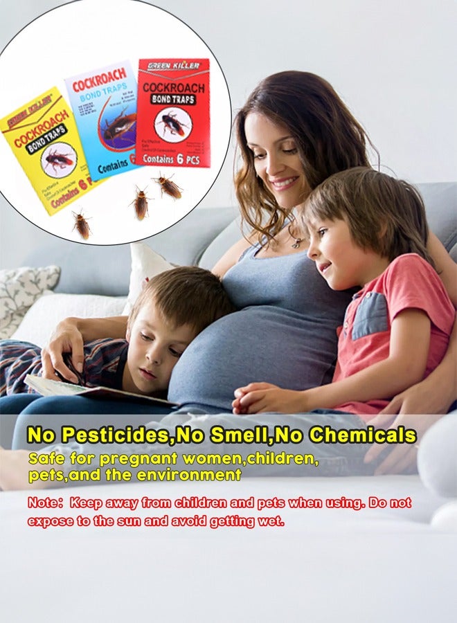 Occuwzz Pest stickers fly paper strong sticky insect capture safe energy-saving environmentally friendly self-adhesive trap special cockroach trap insect trap spider silverfish cockroach  - Image 4