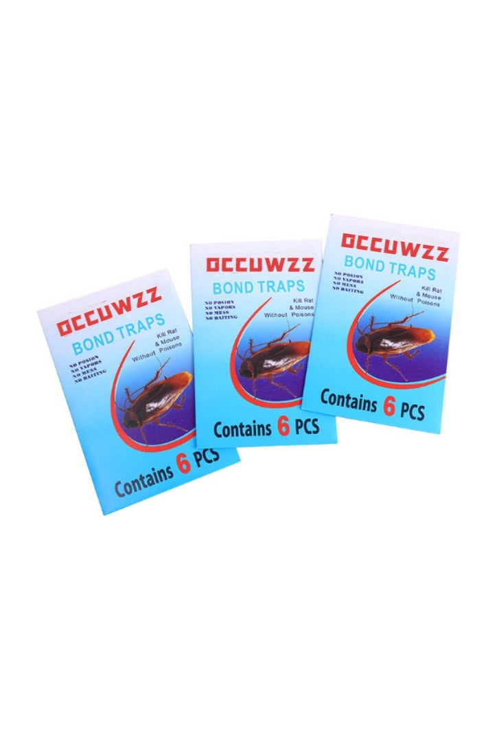 Occuwzz Pest stickers fly paper strong sticky insect capture safe energy-saving environmentally friendly self-adhesive trap special cockroach trap insect trap spider silverfish cockroach  - Image 1