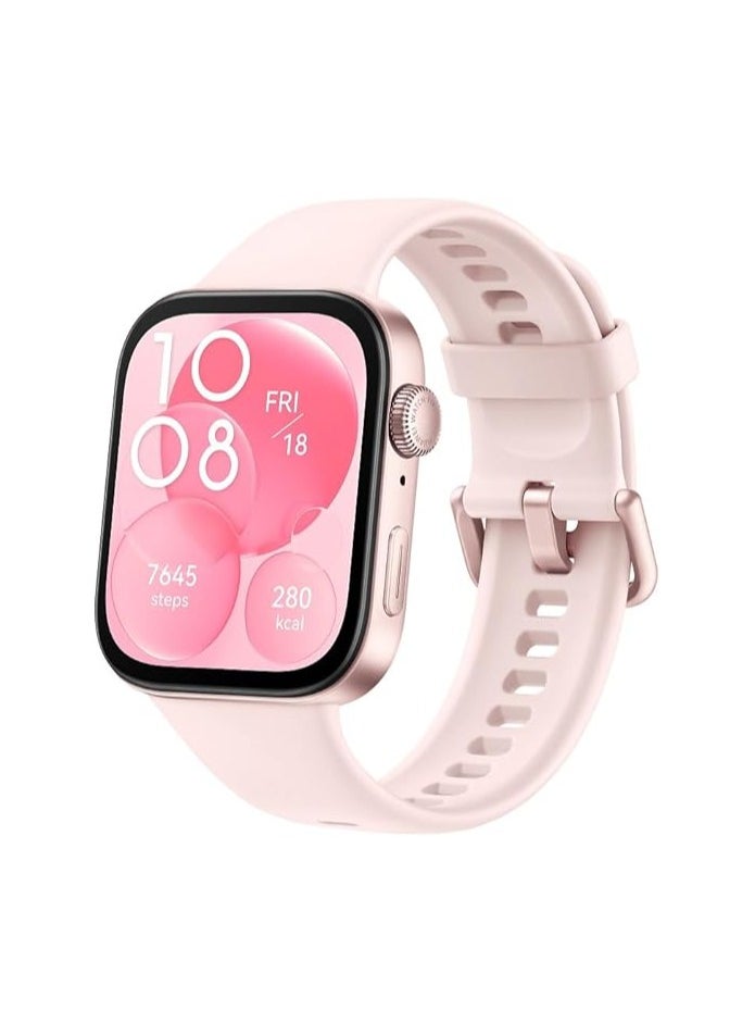 Generic - WATCH FIT 3 Smartwatch, 1.82" AMOLED Display, Ultra-Slim Design, All-Round Fitness Management, Comprehensive Health Management, Durable Battery Life, Compatible with iOS & Android, Pink - Image 1