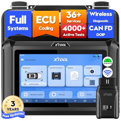 XTOOL D7W Wireless OBD2 Scanner Diagnostic Tool 2025 Upgraded Ver. of D7, Bidirectional Scan Tool, ECU Coding, 36+ Resets, CAN FD & DoIP, All System Scanner for Car with 3-Year Update - Image 1