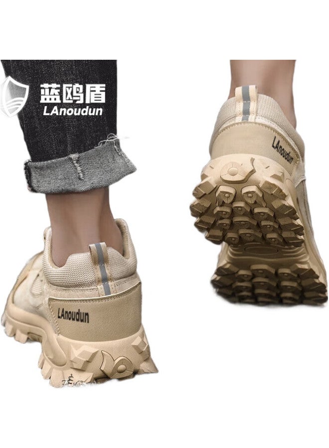 Blue Gull Shield Blue Owl Shield Safety Shoes For Men, Insulated Electrician Breathable Anti-Smashing Toe Cap Puncture-Resistant Construction Site Work Functional Shoes D1122Kb 41 - Image 1
