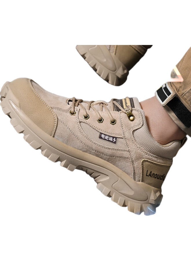 Blue Gull Shield Blue Owl Shield Safety Shoes For Men, Insulated Electrician Breathable Anti-Smashing Toe Cap Puncture-Resistant Construction Site Work Functional Shoes D1122Kb 41 - Image 3