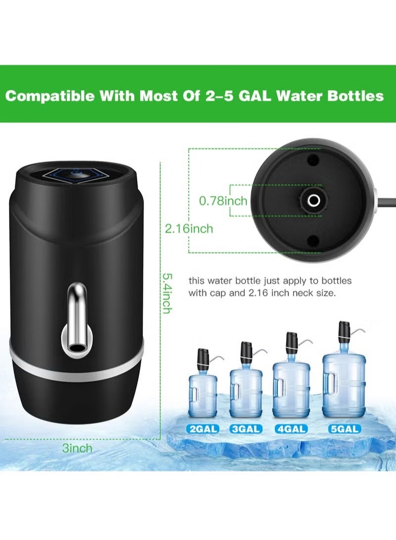 Daxiongmao Generic 5 Gallon Electric Drinking Portable Water Dispenser, Universal USB Charging Water Bottle Pump For 2-5 Gallon With - Image 2