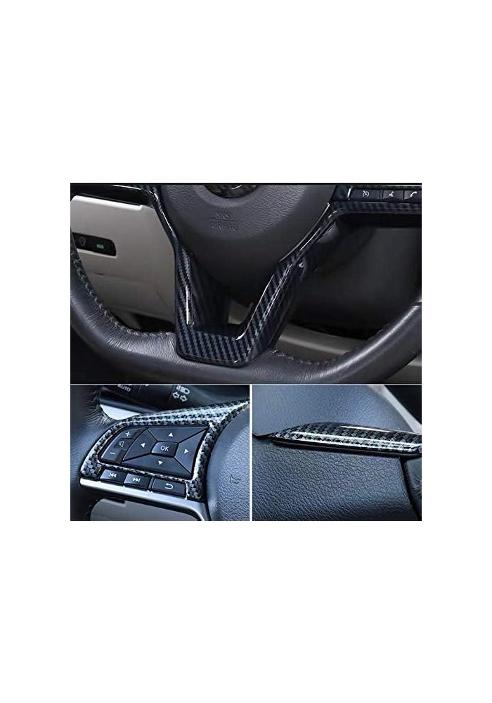 MAXDOOL Carbon Fiber Steering Wheel Cover Sequins Frame Trim for Nissan Vehicles - Image 4