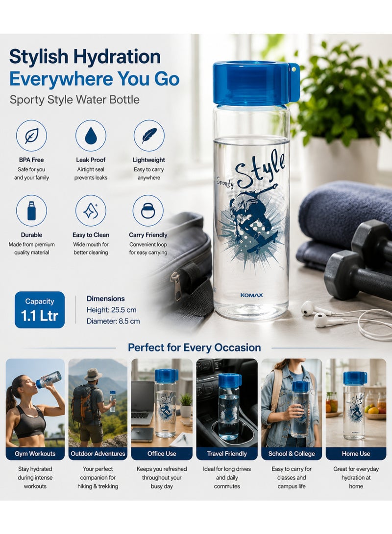 Komax Water Bottle Style 550ml Green - Image 3