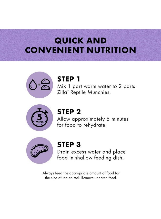 زيلا طعام زواحف من Zilla Reptile Food Munchies Fruit Mix لإغوانا الحيوانات الأليفة، والسحالي، والسلاحف، والسلاحف، وسرطانات الناسك، 2.5 أونصة - Image 3