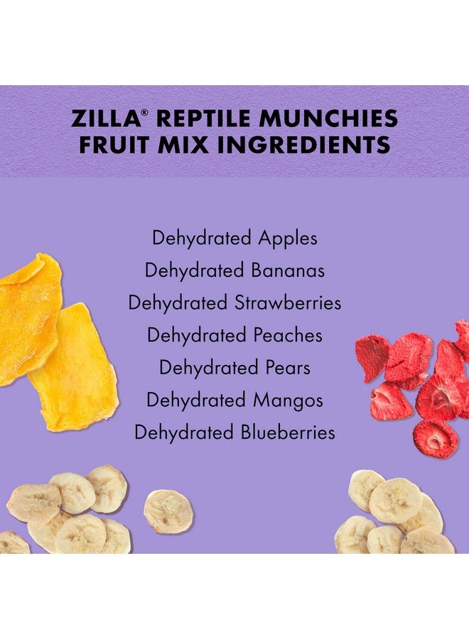 زيلا طعام زواحف من Zilla Reptile Food Munchies Fruit Mix لإغوانا الحيوانات الأليفة، والسحالي، والسلاحف، والسلاحف، وسرطانات الناسك، 2.5 أونصة - Image 5