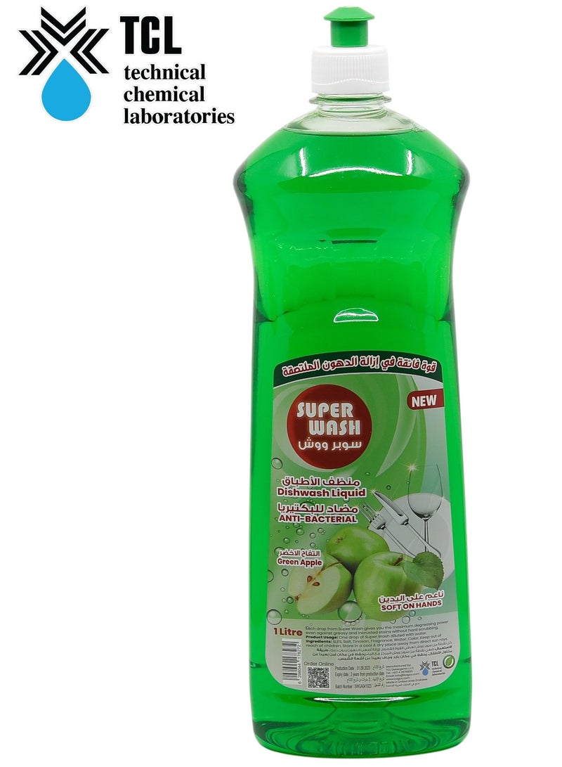 TCL Superwash Apple - Dishwash Liquid Soap 1LT - Image 1