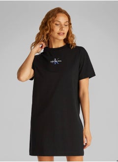 Women's Monogram T-Shirt Dress - Cotton, Black - pzsku/ZEC8D6071003F82C113F2Z/45/_/1738050846/2e0570f9-aa84-40d7-84a0-72466b451279