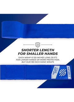 Sanabul  Elastic 120 Inch Boxing Hand Wraps | Kickboxing Handwraps For Boxing Gloves For Men, Women, And Kids | Muay Thai Mma Hand Wraps | Blue  - Image 2