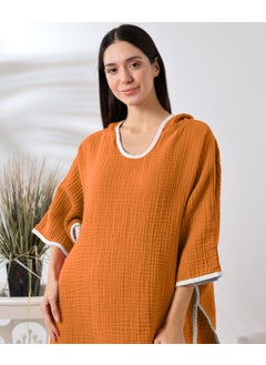 Destiny Hometex 4 Layer Muslin Hooded Adult Women's Poncho  - Image 5