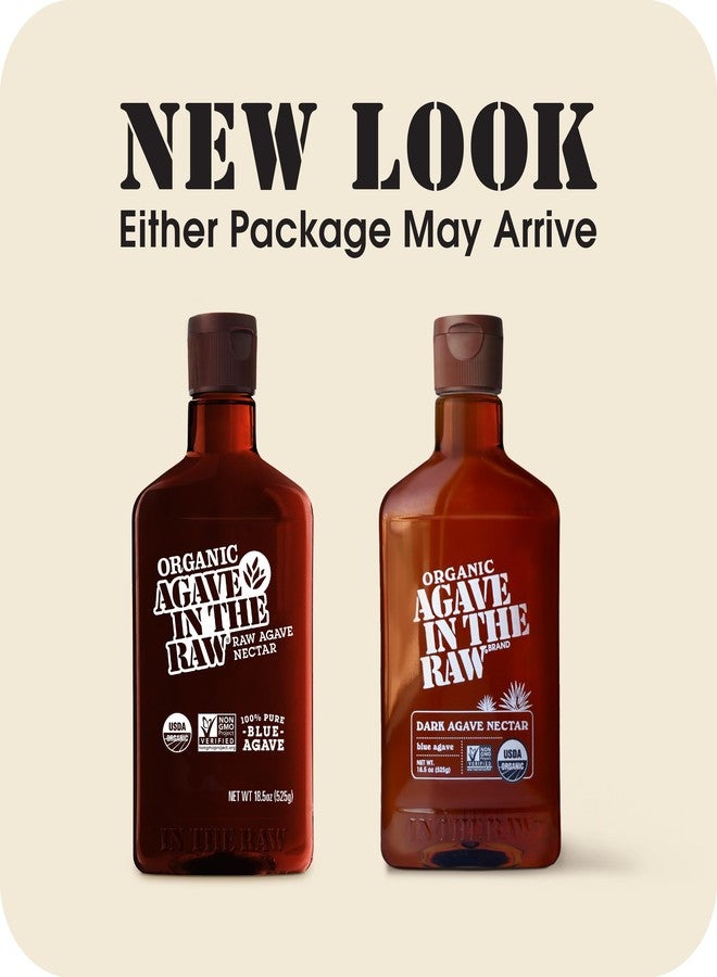 IN THE RAW Agave In The Raw Organic Agave Nectar Sweetener, Blue Agave Syrup, No Erythritol, Sugar Substitute for Coffee, Baking, Hot & Cold Drinks, Natural, Low Carb, Vegan, Gluten-Free, 18.5oz Bottle (8 Pack) - Image 4