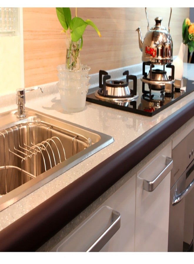 M2cbridge L Shape Extra Thick Furniture Table Edge Protectors Foam Baby Safety Bumper Guard 6.5 Ft (Brown) - Image 2