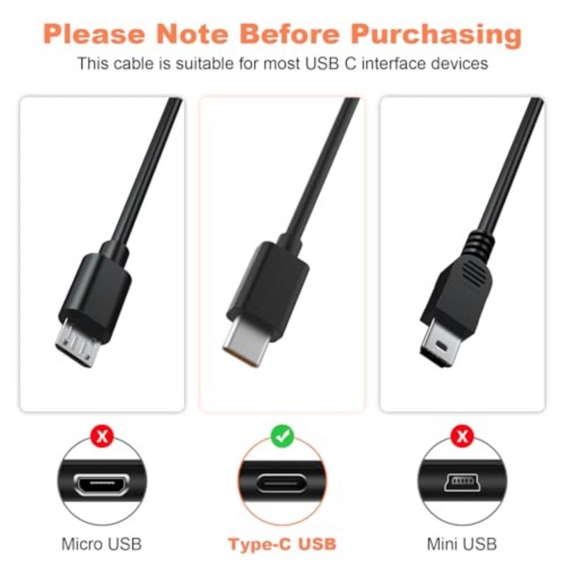 USB C Charger Charging Cable Compatible with JBL Tune 720BT, Tune 770NC, Tune 520BT, Tune 510BT, Tune 760NC, Live 670NC, Tune 660NC, Tune 125, Tune 225, Tune 130NC, Tune 230NC Headphones 3.3 FT - Image 4