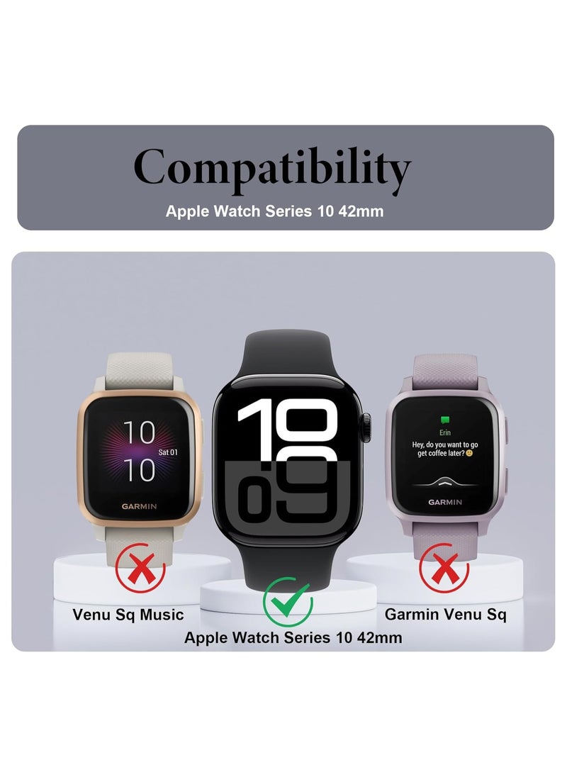 Generic Screen Protector for Apple Watch Series 10 42mm, [3 Pack] HD Clear 3D Curved Anti-Scratch PET Soft Screen Protector Film,[Full Coverage] Touch Sensitive  - Image 2