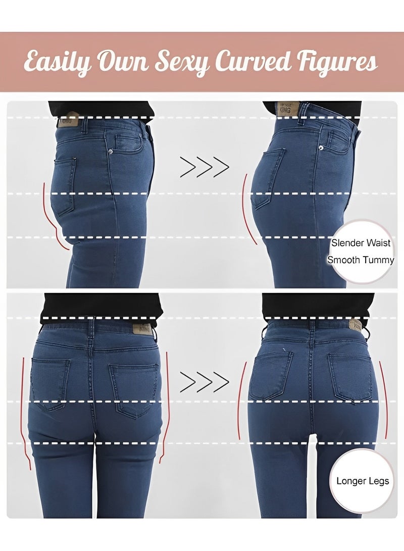 REOCLE Women's Lace Shaper Boyshort Underwear Seamless Body Shapewear Panties Tummy Control Body Shaper Faja Shorts - Image 5