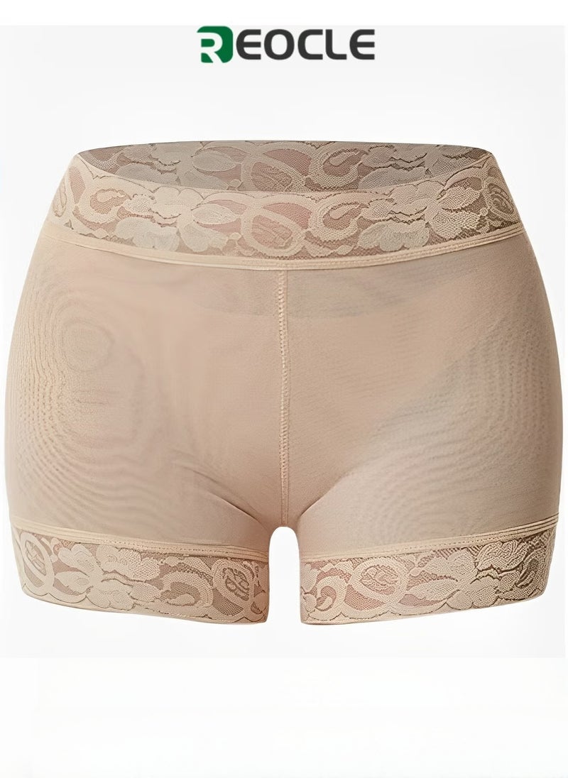 REOCLE Women's Lace Shaper Boyshort Underwear Seamless Body Shapewear Panties Tummy Control Body Shaper Faja Shorts - Image 1
