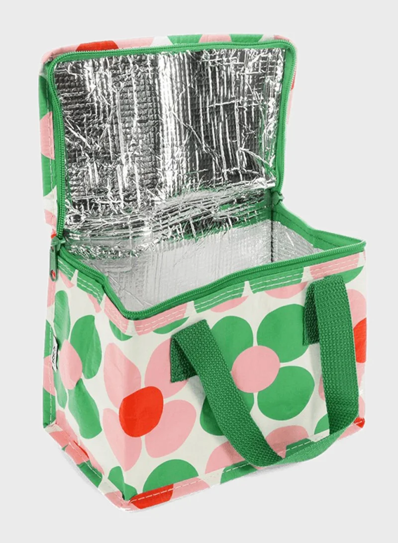 Rex London Pink And Green Daisy Lunch Bag